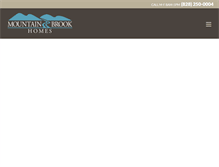 Tablet Screenshot of mountainbrookhomesinc.com